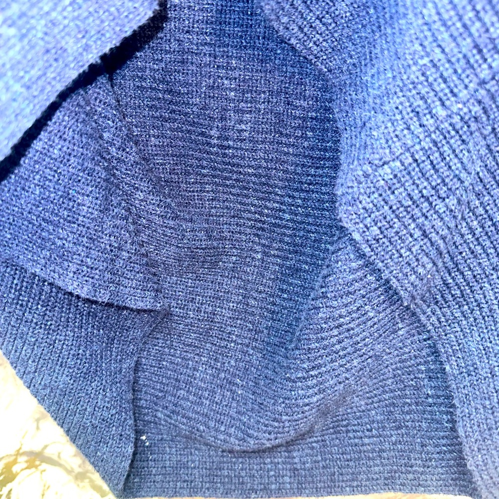 Vintage Y2K Banana Republic BOHO style Butterfly 1/4 zip sleeve cardigan women L - Picture 3 of 7